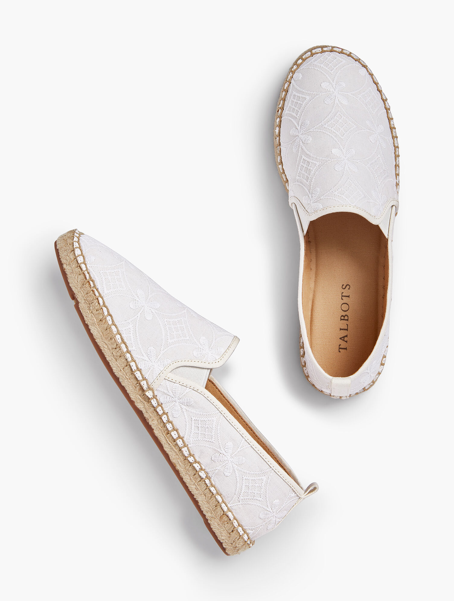Izzy Espadrilles - Tonal Embroidery