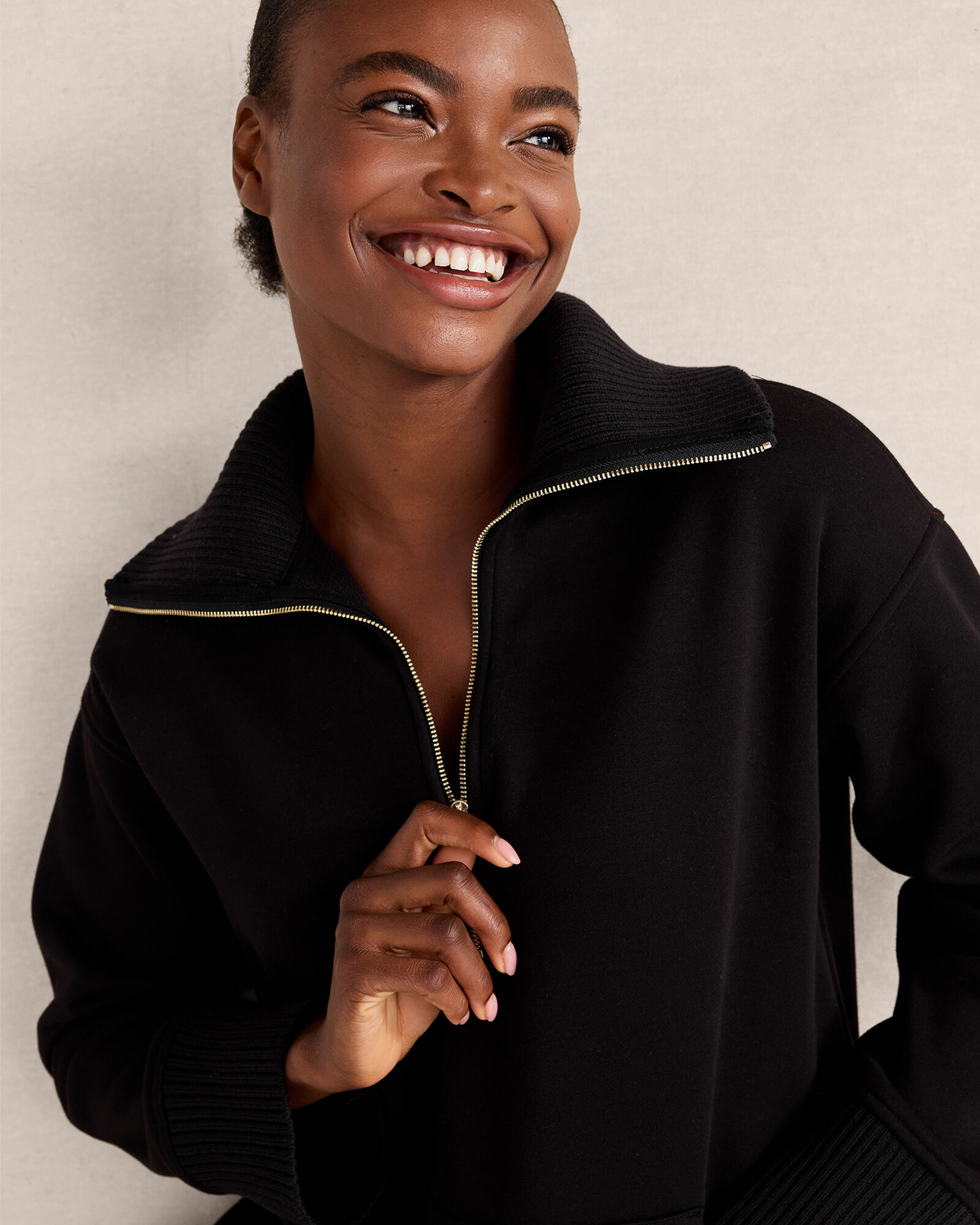 Cozy Fleece Half-Zip Tunic Haven Well Within