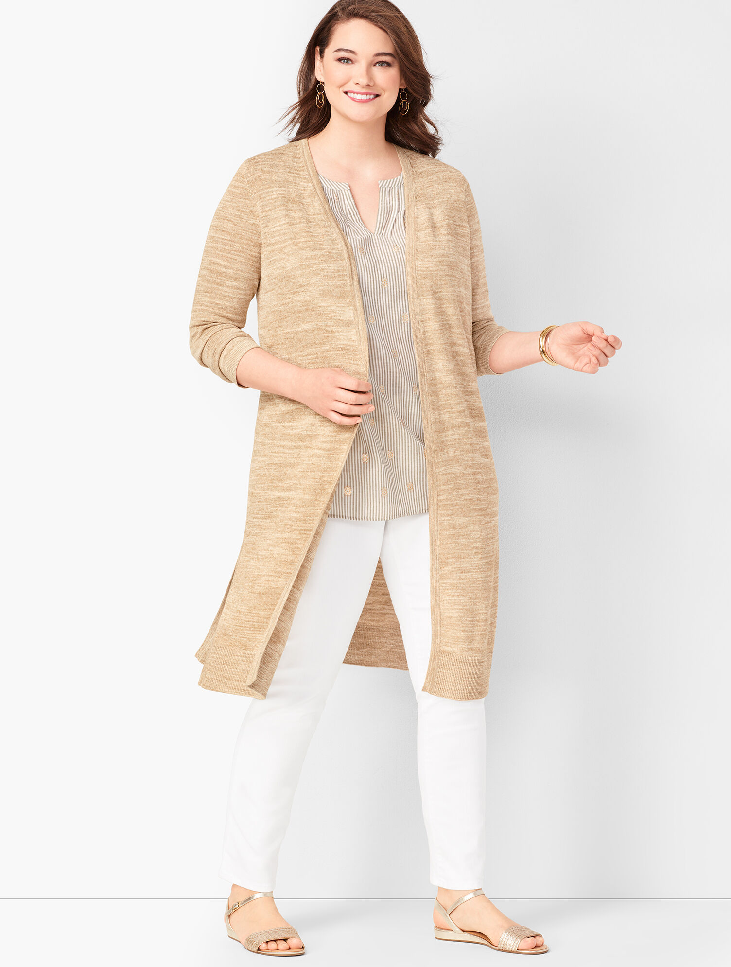 Lightweight Duster  - Marled
