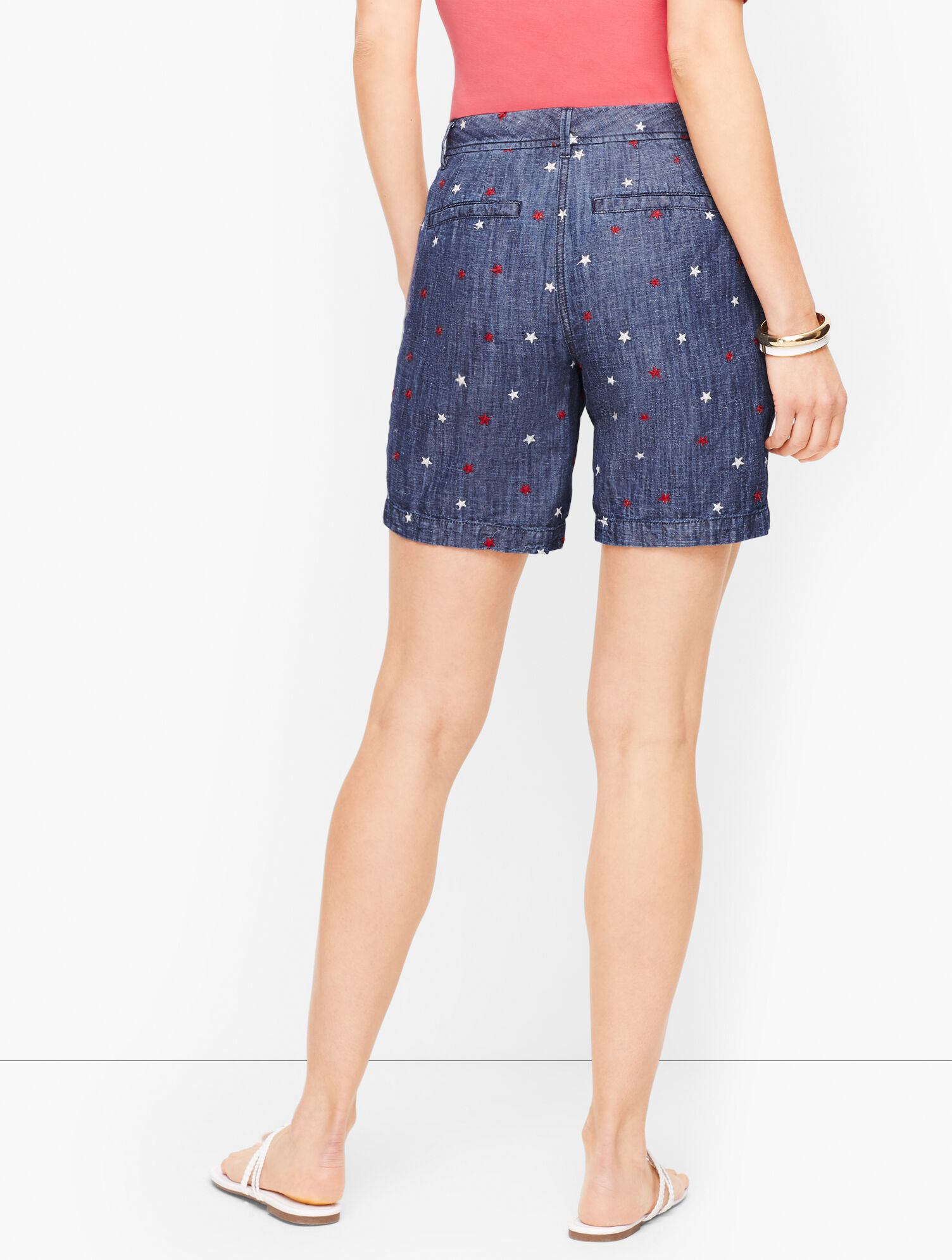 Relaxed Chino Shorts - Star Print