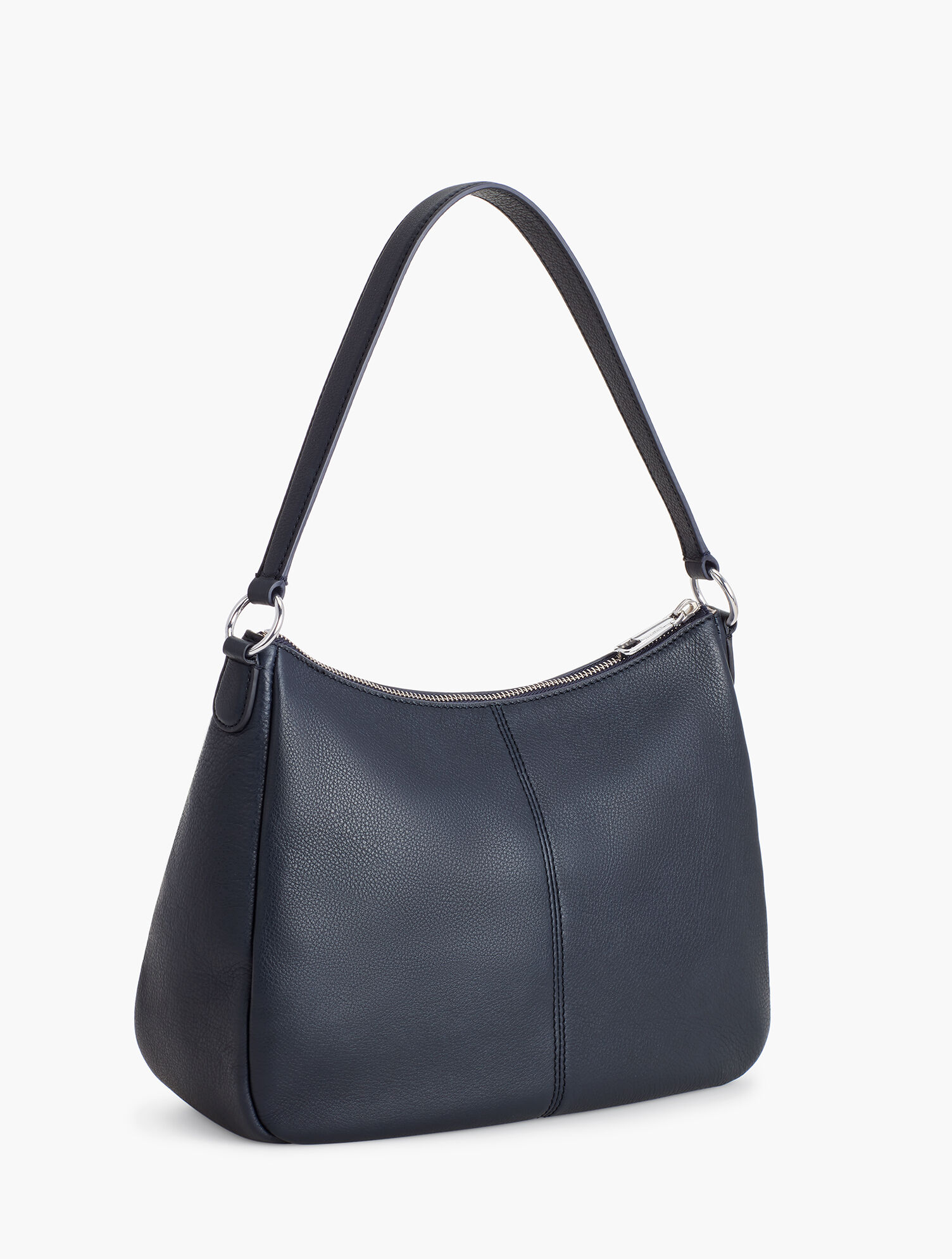 Soft Pebbled Leather Hobo Bag