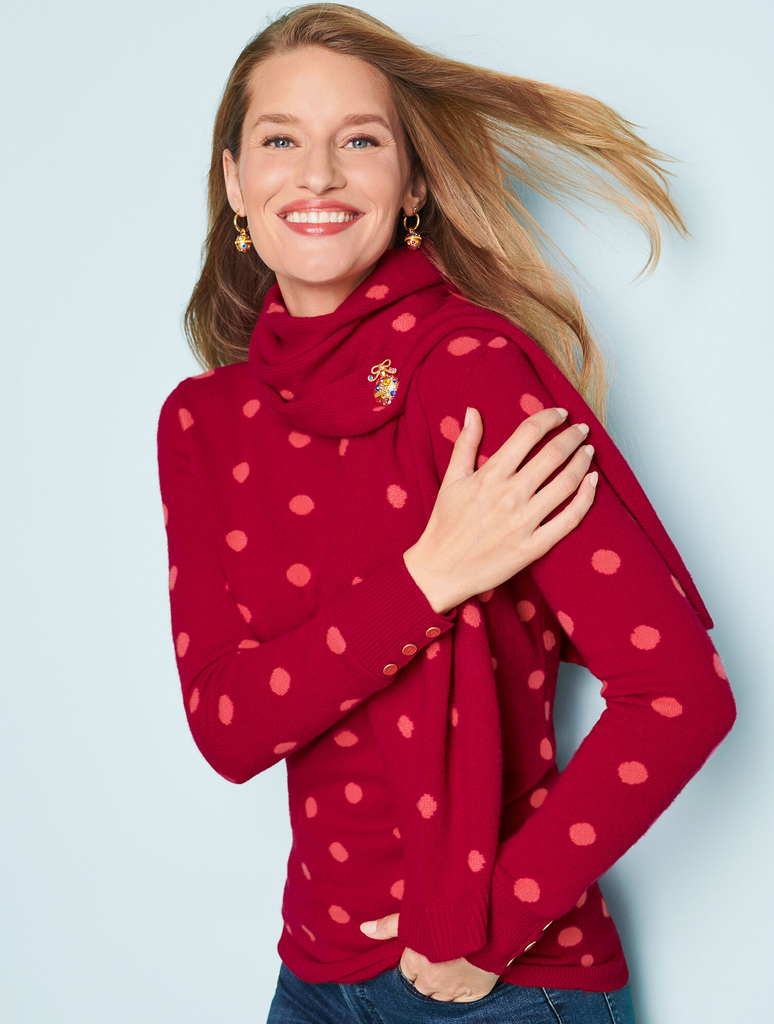 Cashmere Dot Scarf
