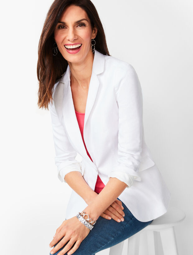 Classic Summer Blazer - White