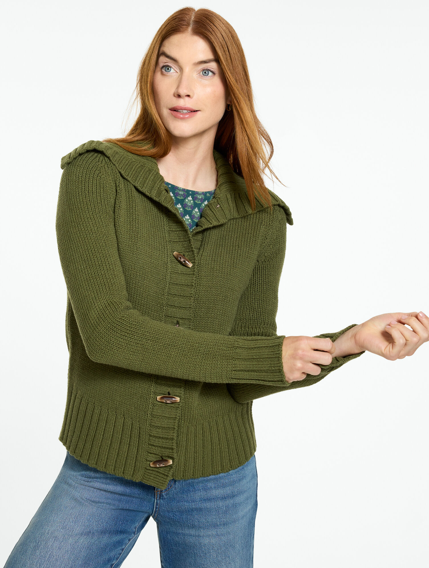Button Front Sweater Jacket