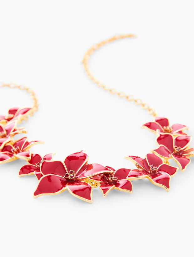 Poinsettia Statement Necklace