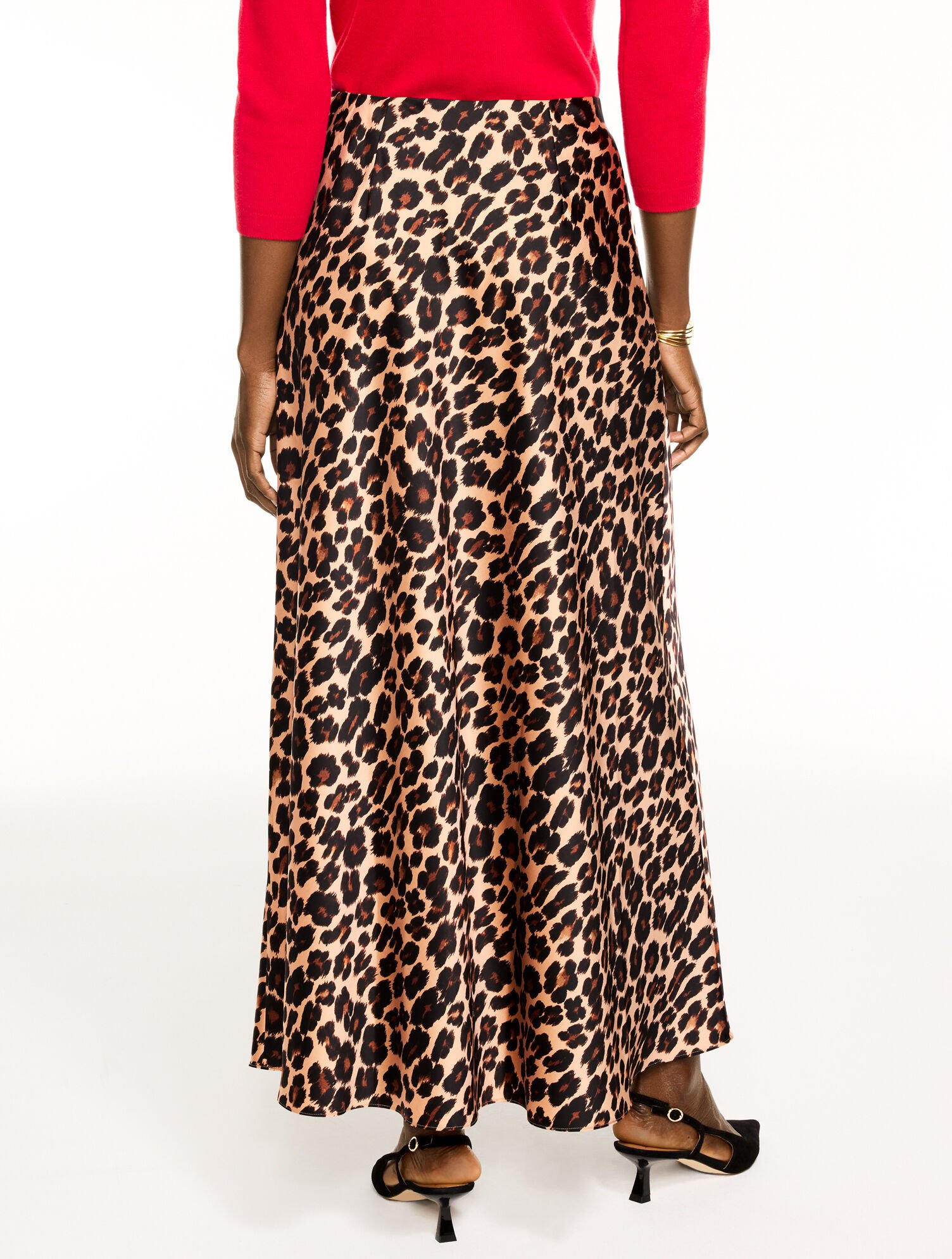 Satin Maxi Skirt - Opulent Ocelot | Talbots