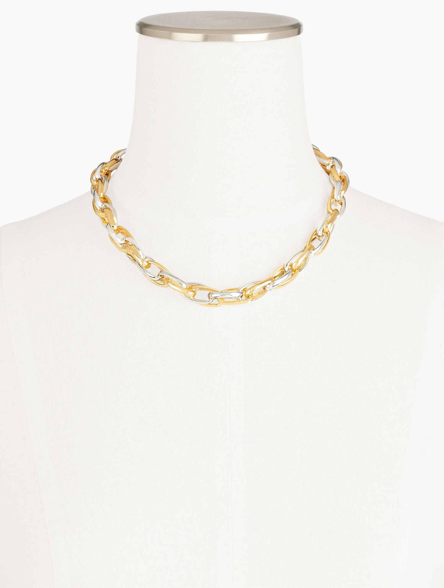 Two-Tone Link Necklace