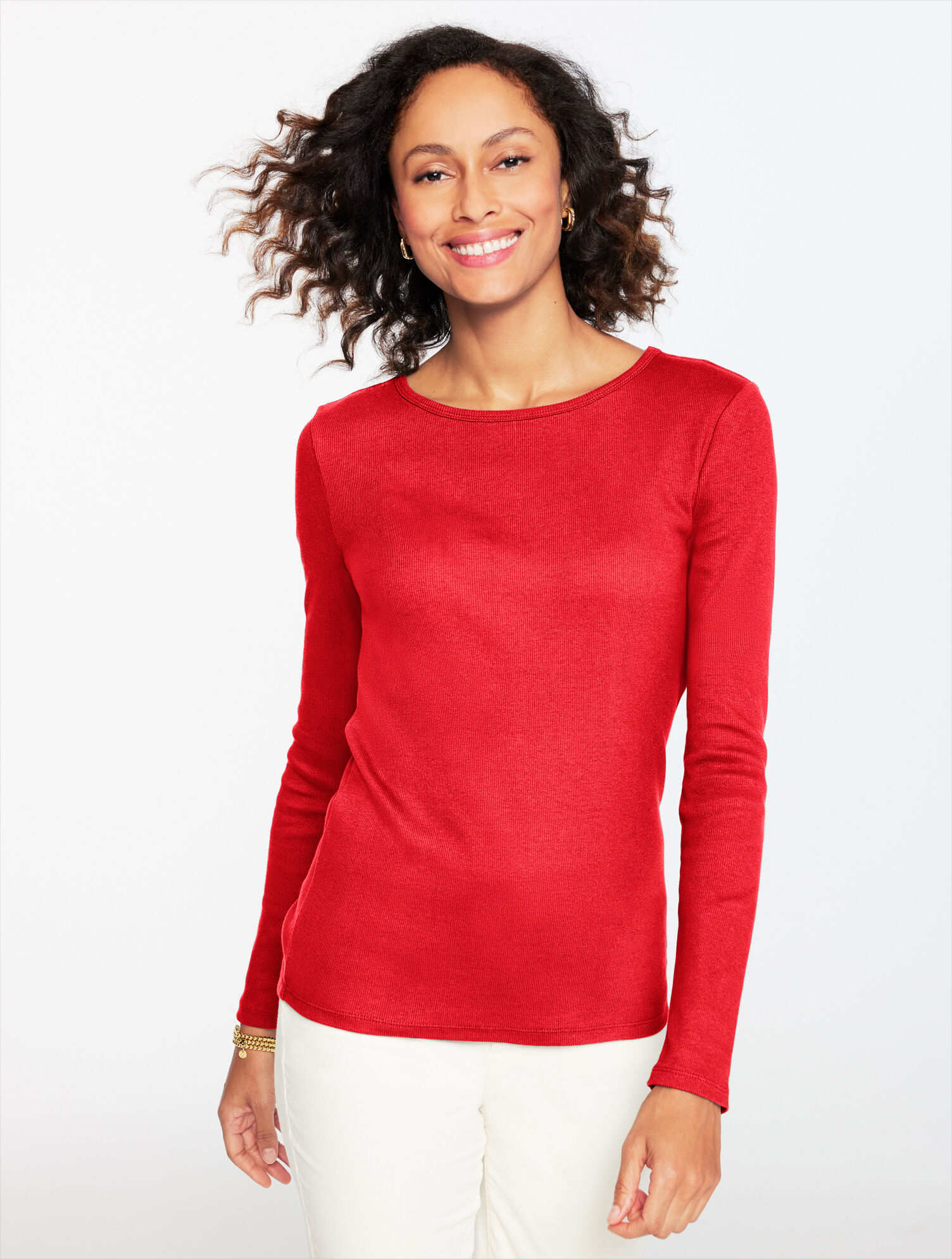 Ribbed Crewneck Tee