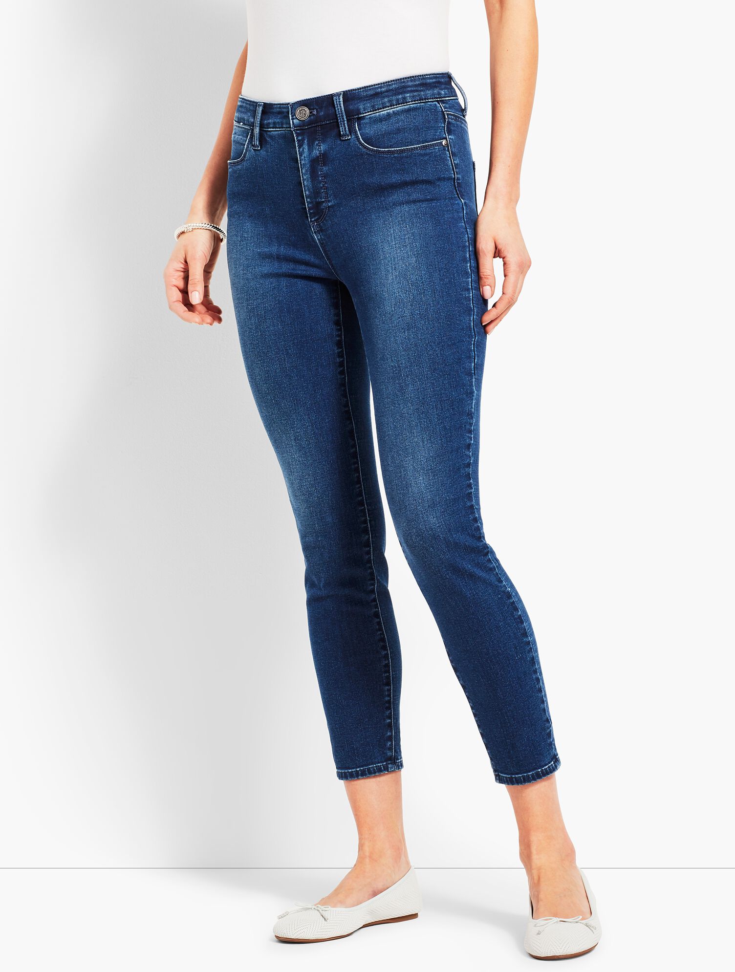 Denim Jegging Crop Blue Diamond Talbots