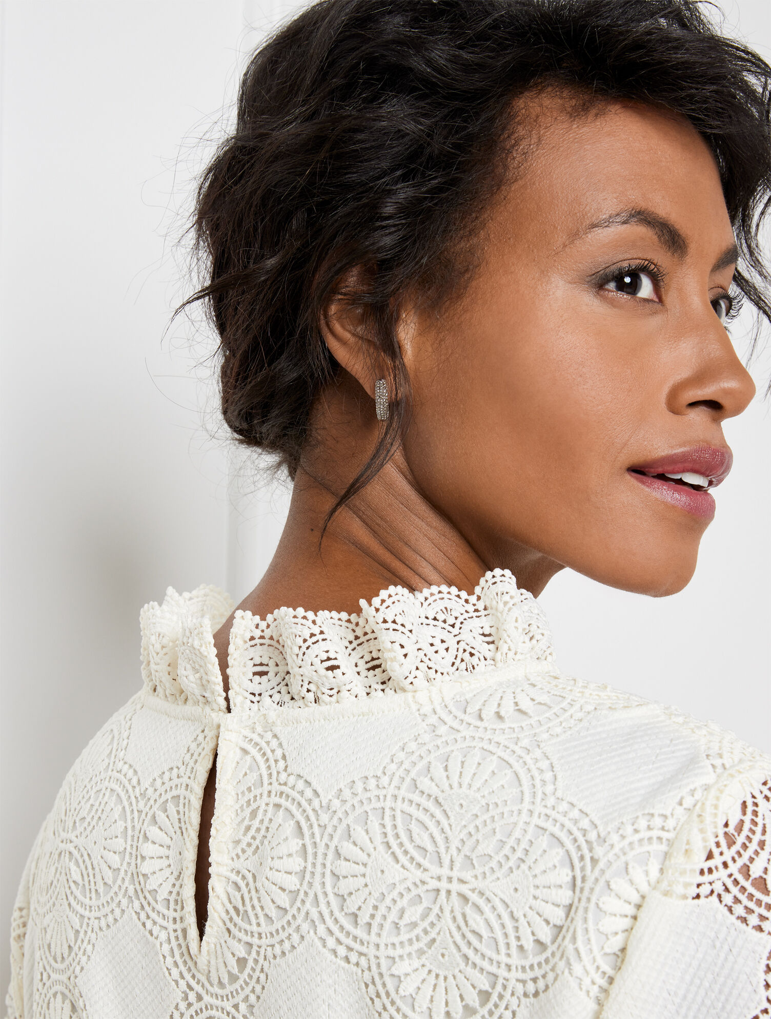 Festive Medallion Lace Top