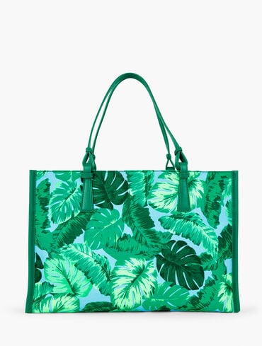 Isle Fronds Canvas Tote