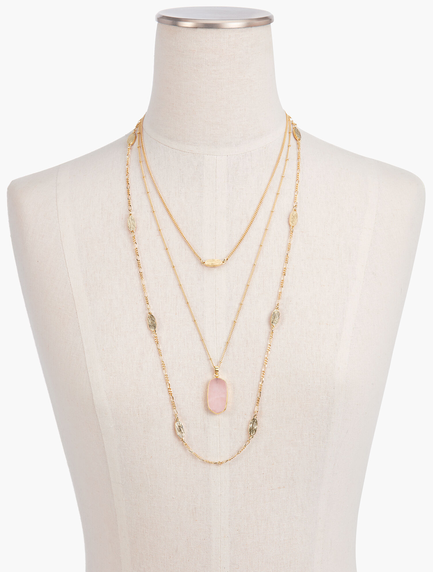 Delicate Triple-Strand Layering Necklace | Talbots