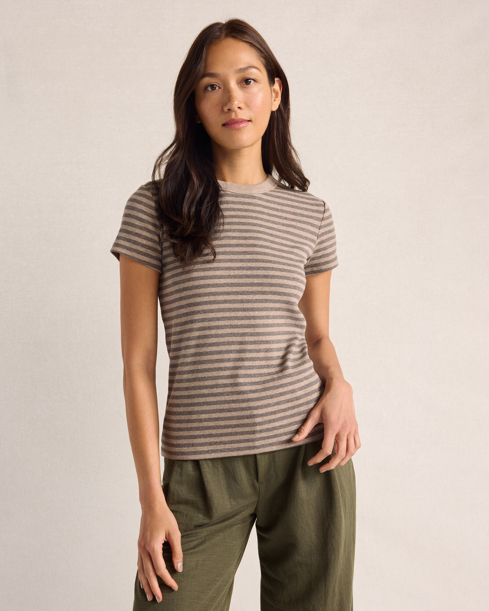 Organic Cotton Short Sleeve Striped Tee
