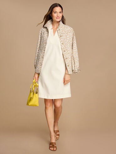 Denim Shirt Jacket - Alluring Leopard