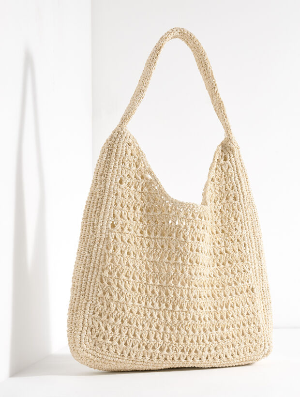 Raffia Hobo Bag