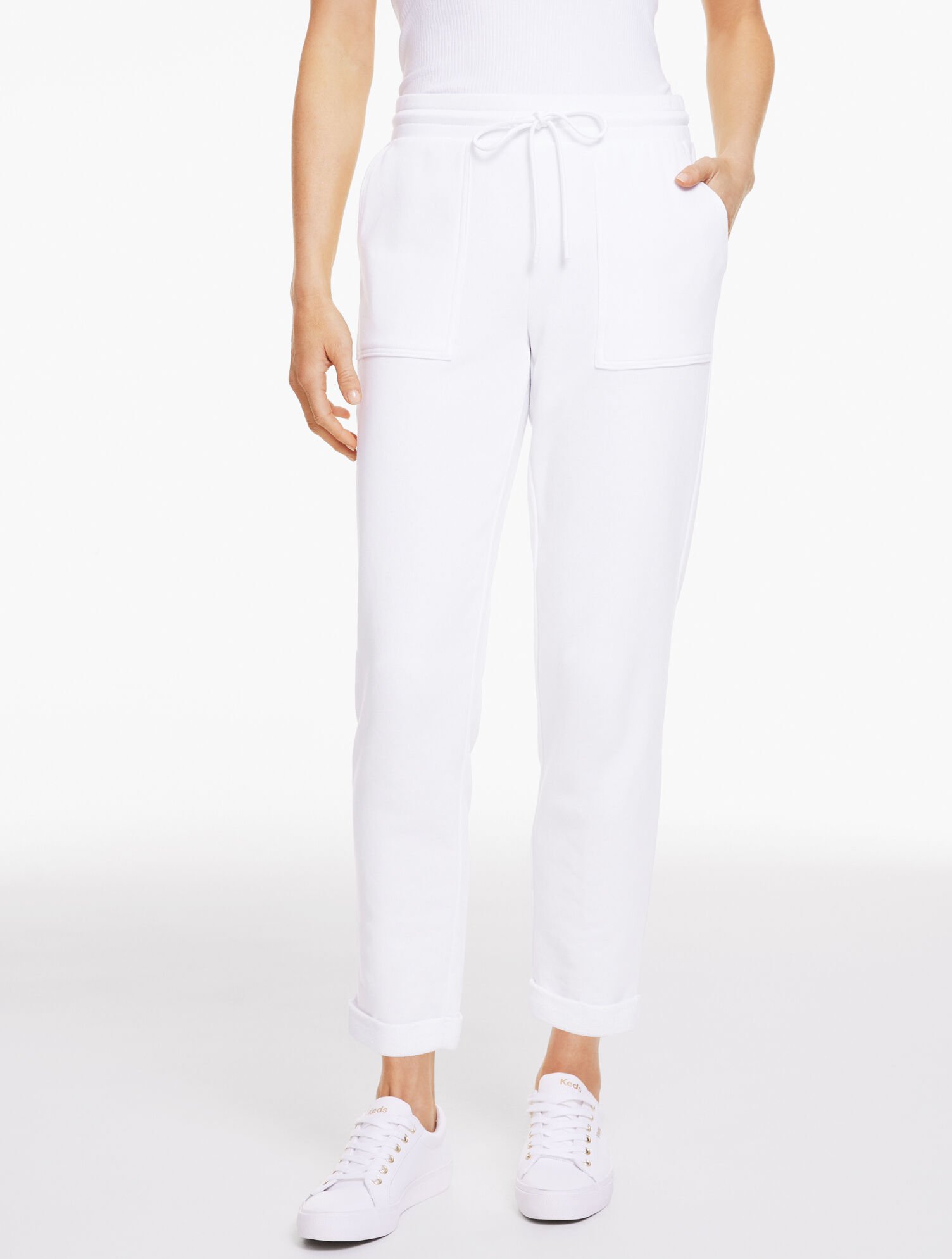 Cozy French Terry Taper Leg Pants