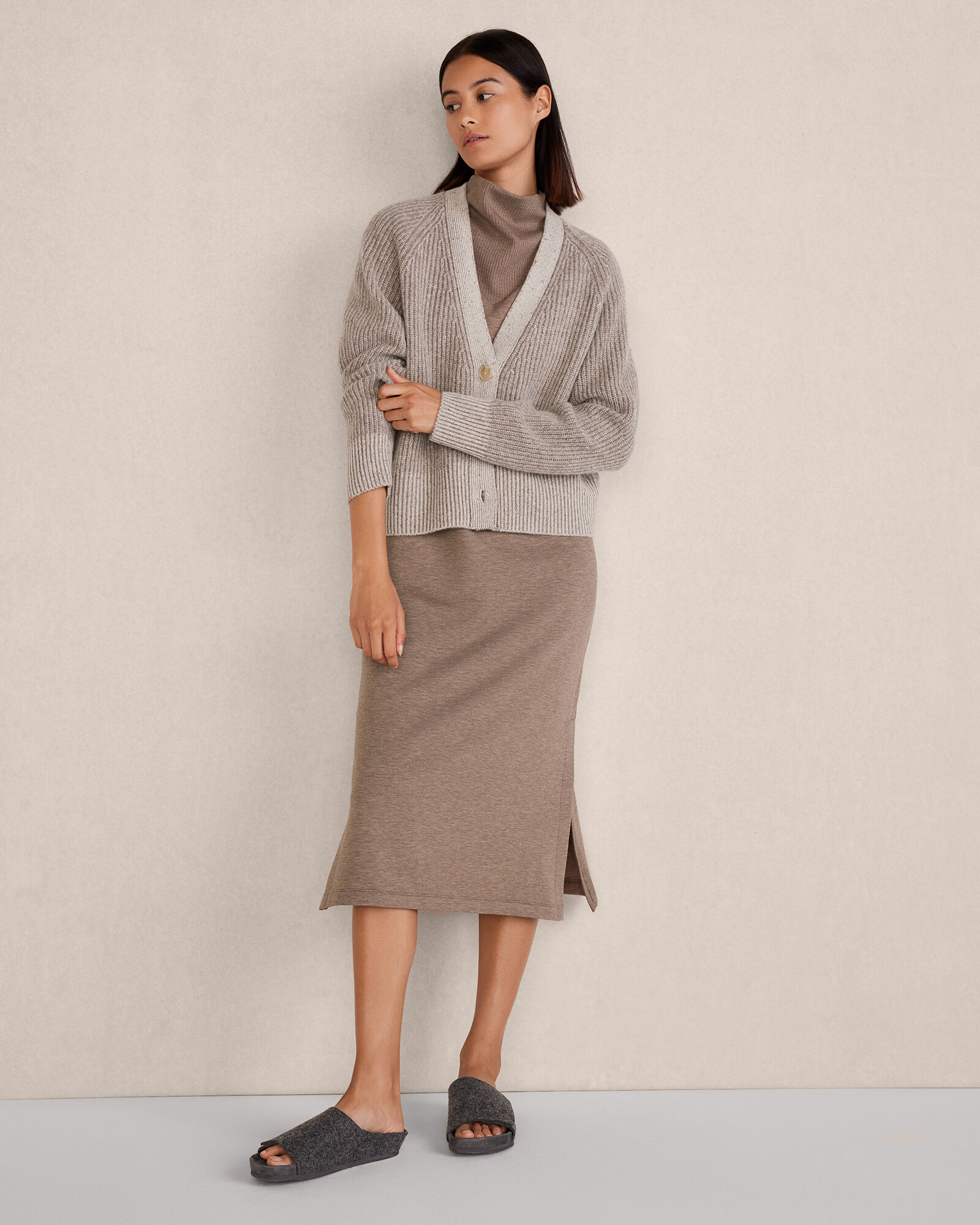 Plaited Cashmere Raglan Cardigan | Haven Well Within