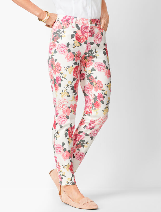 Slim Ankle Jeans - Floral
