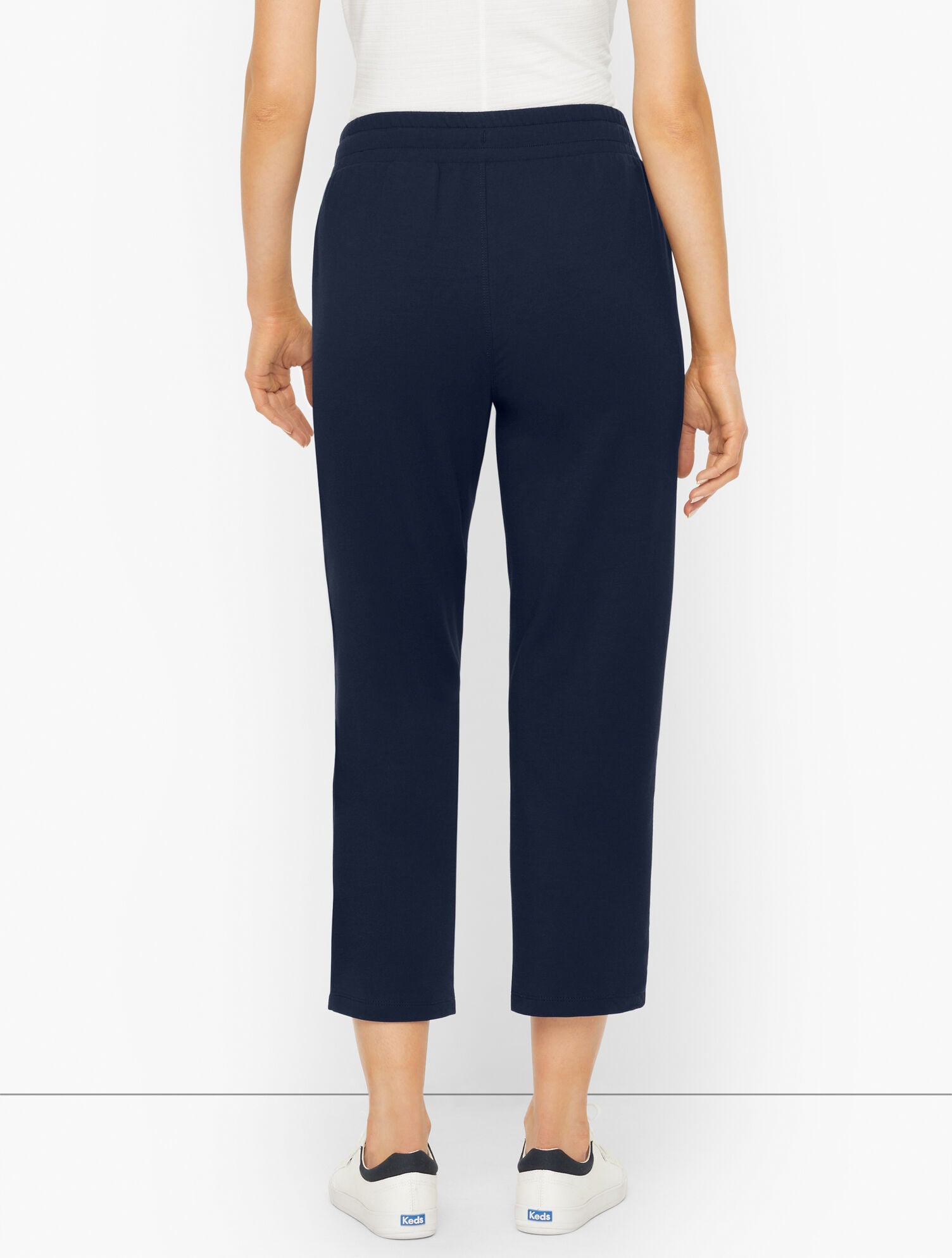 Pima Terry Straight Leg Crops