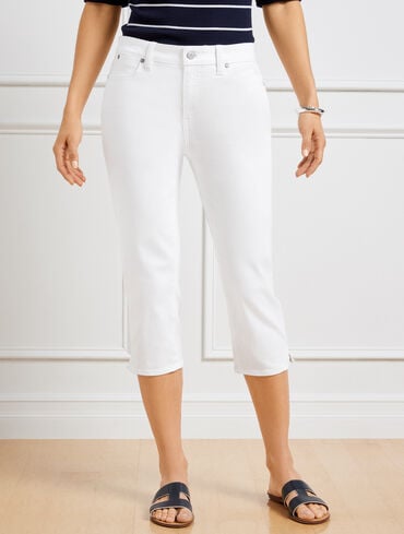 Pedal Pusher Jeans - White - Curvy Fit