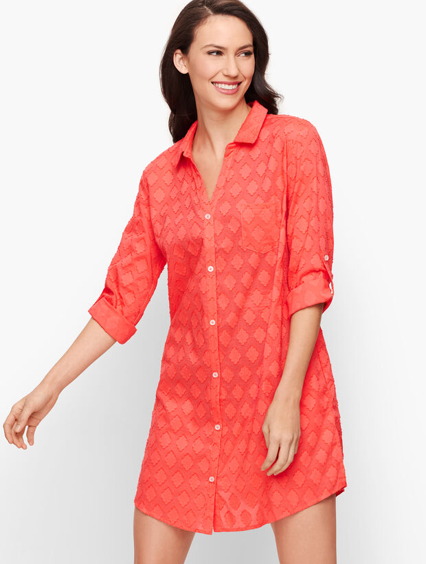 Medallion Jacquard Beach Cover Up
