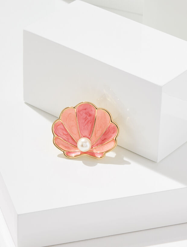 Show &amp; Shell Brooch