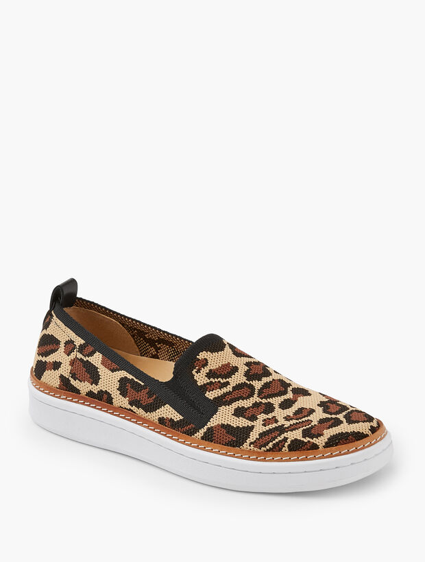 Brittany Knit Sneakers - Leopard
