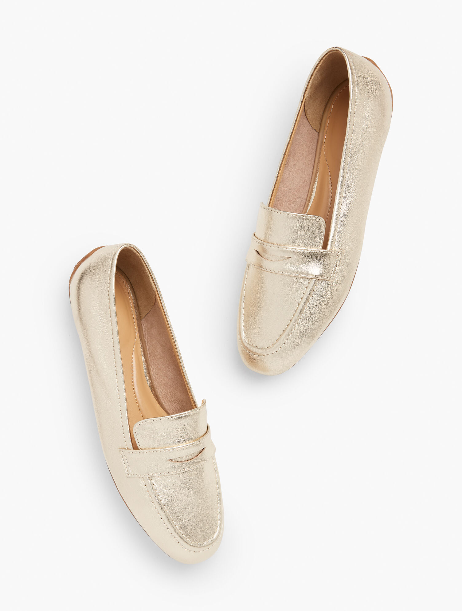 Jessie Metallic Leather Loafers