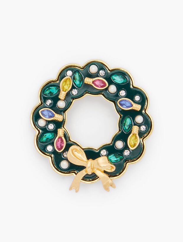 Holiday Wreath Brooch