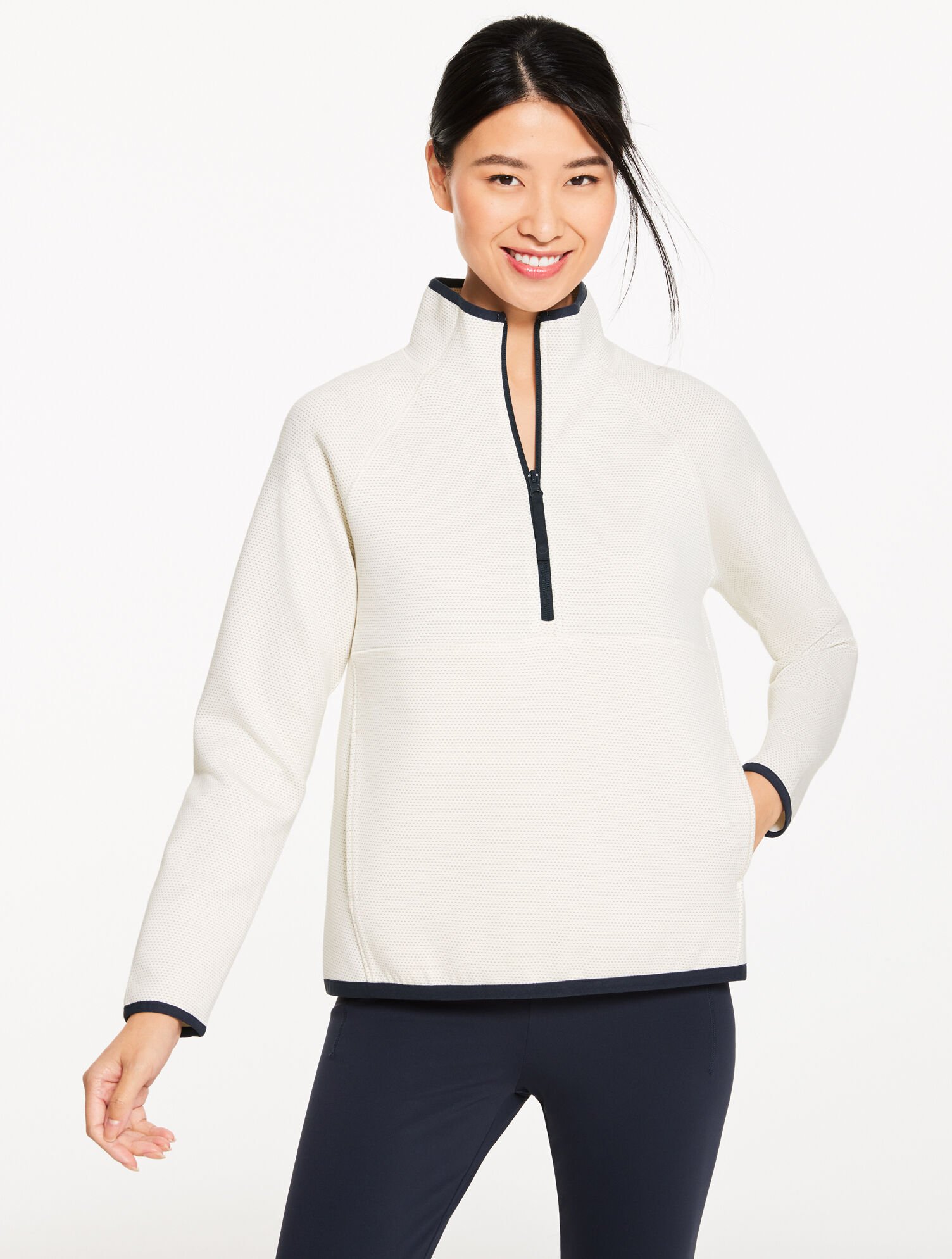 AirKnit Stretch Mesh Half-Zip Pullover
