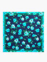 Stunning Floral Silk Square Scarf
