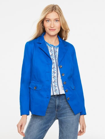 Poplin Blazer