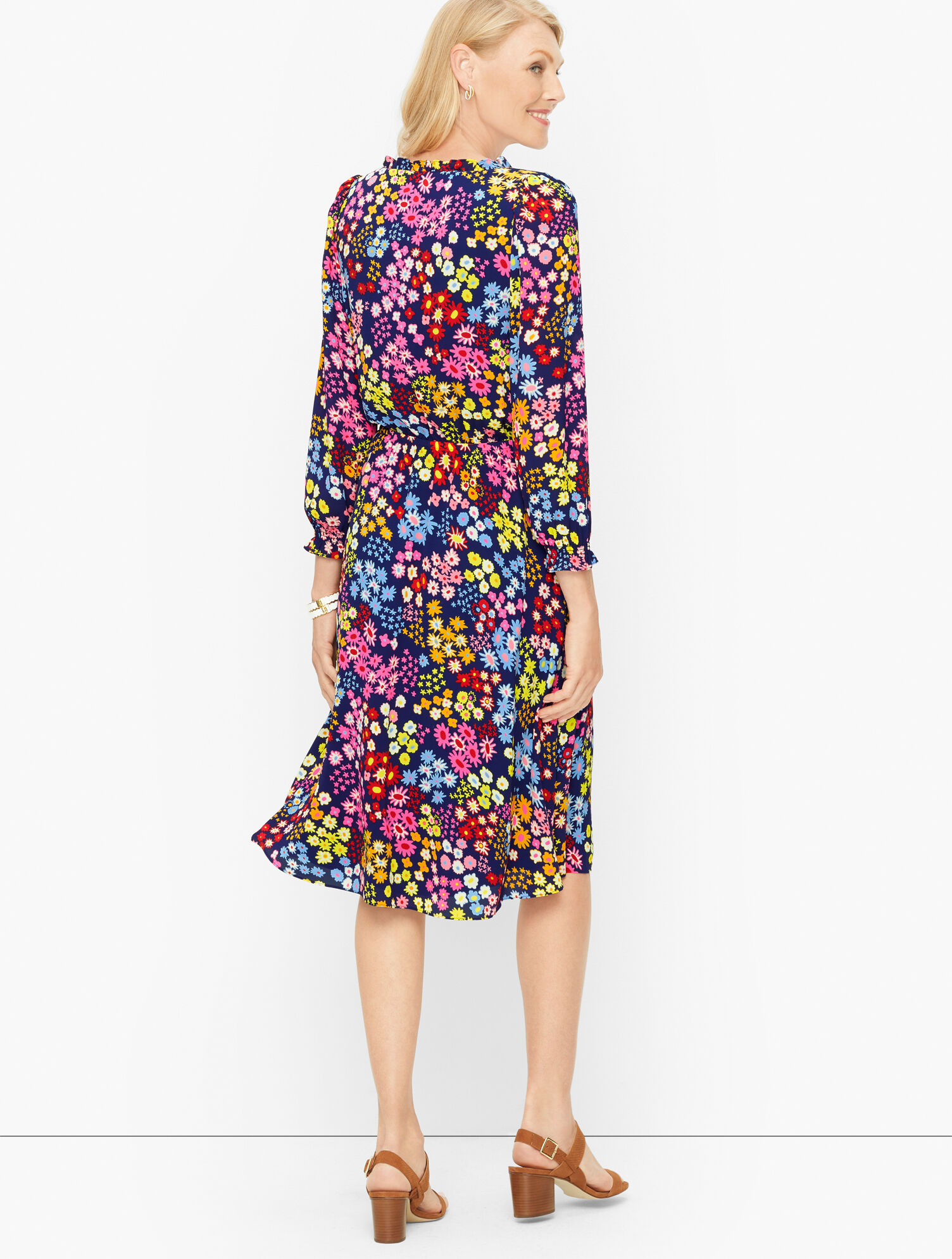 Fit &amp; Flare Dress - Starburst Floral