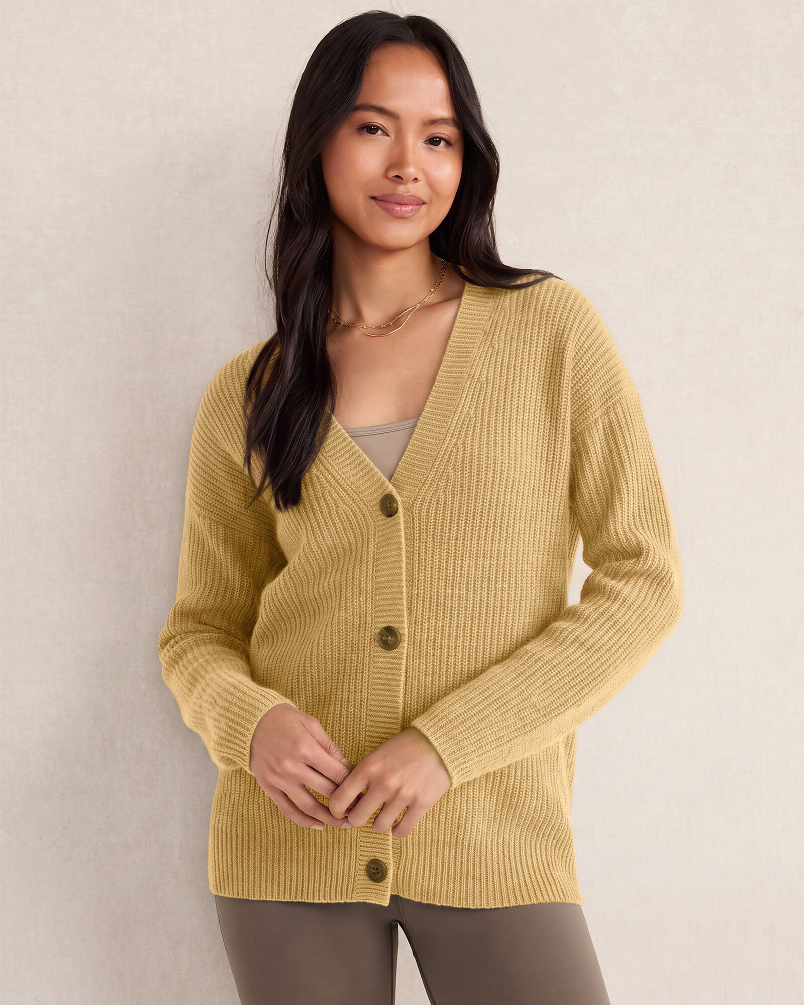 Cashmere Shaker Stitch Cardigan