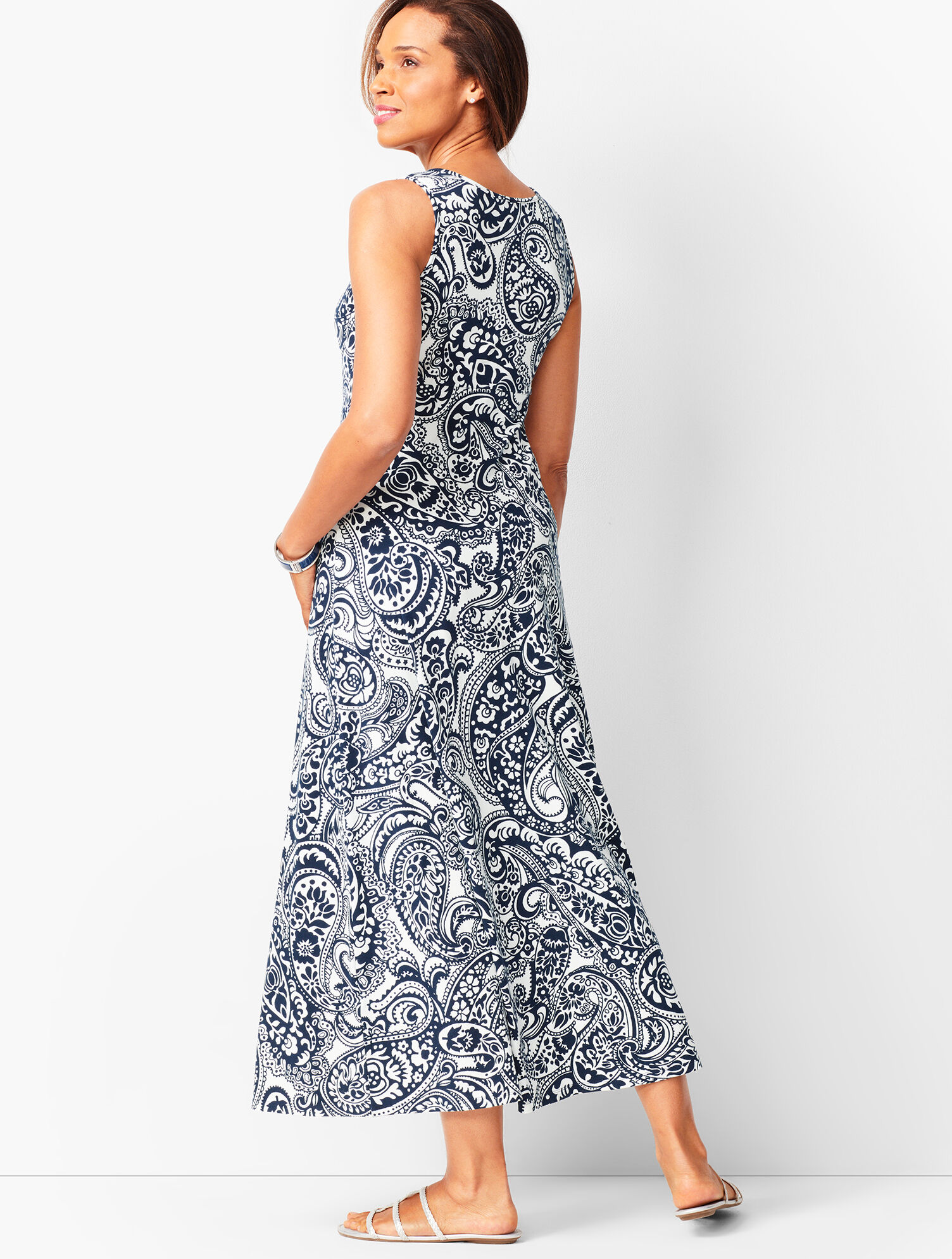 Knit Jersey Maxi Dress - Paisley