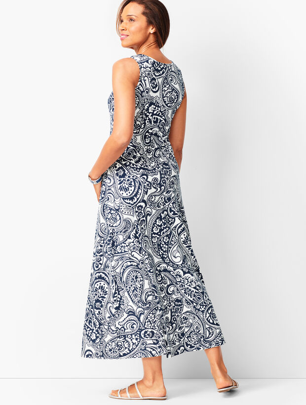 Knit Jersey Maxi Dress - Paisley