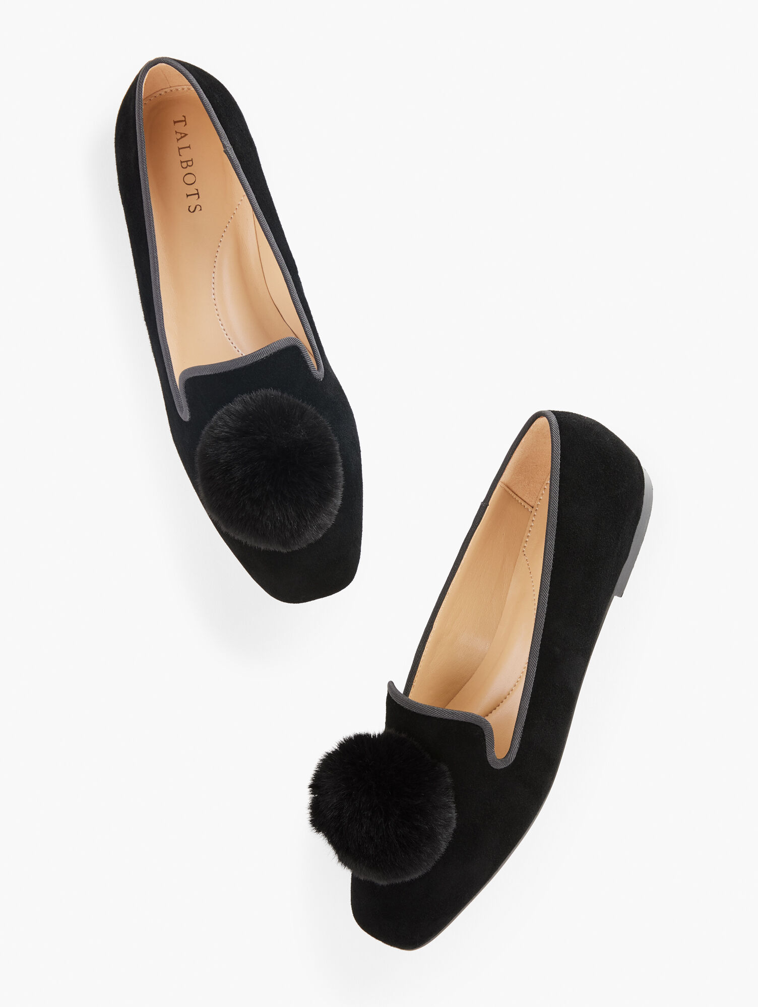Stella Pom Ballet Flats - Suede