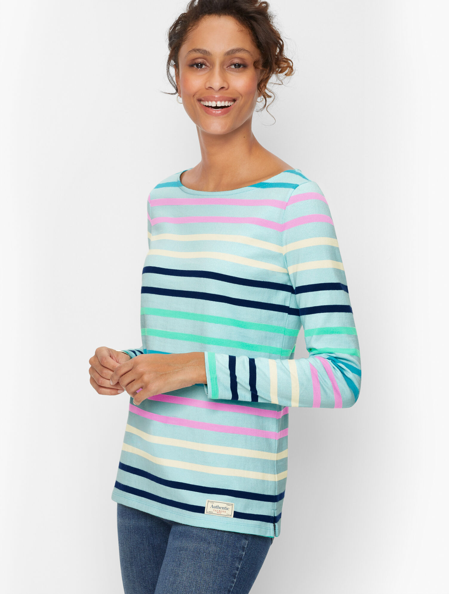 Authentic Talbots Tee - Bowen Stripe | Talbots