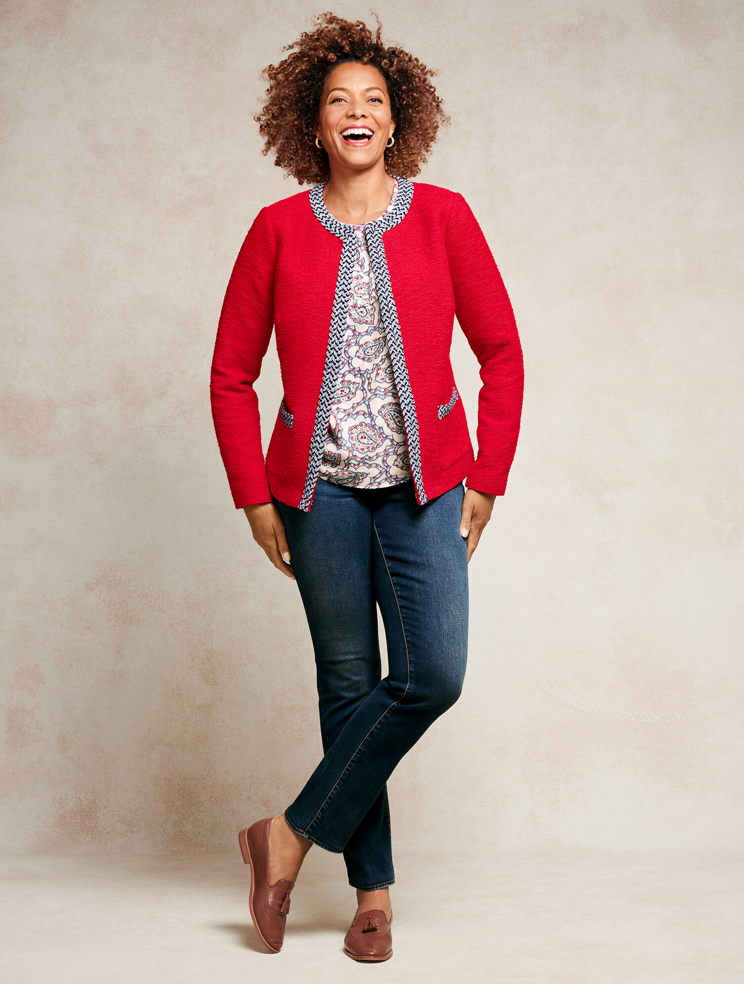 Tweed Jacket - Tipped