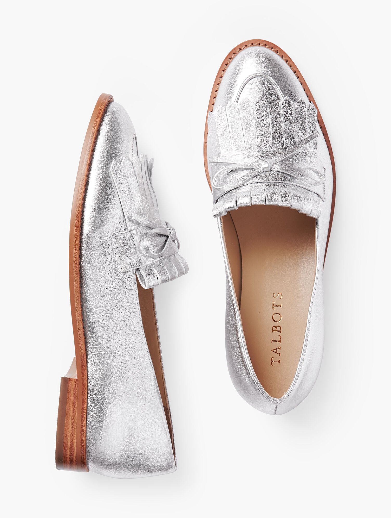 Leighton Kiltie Loafers Pebbled Leather Talbots