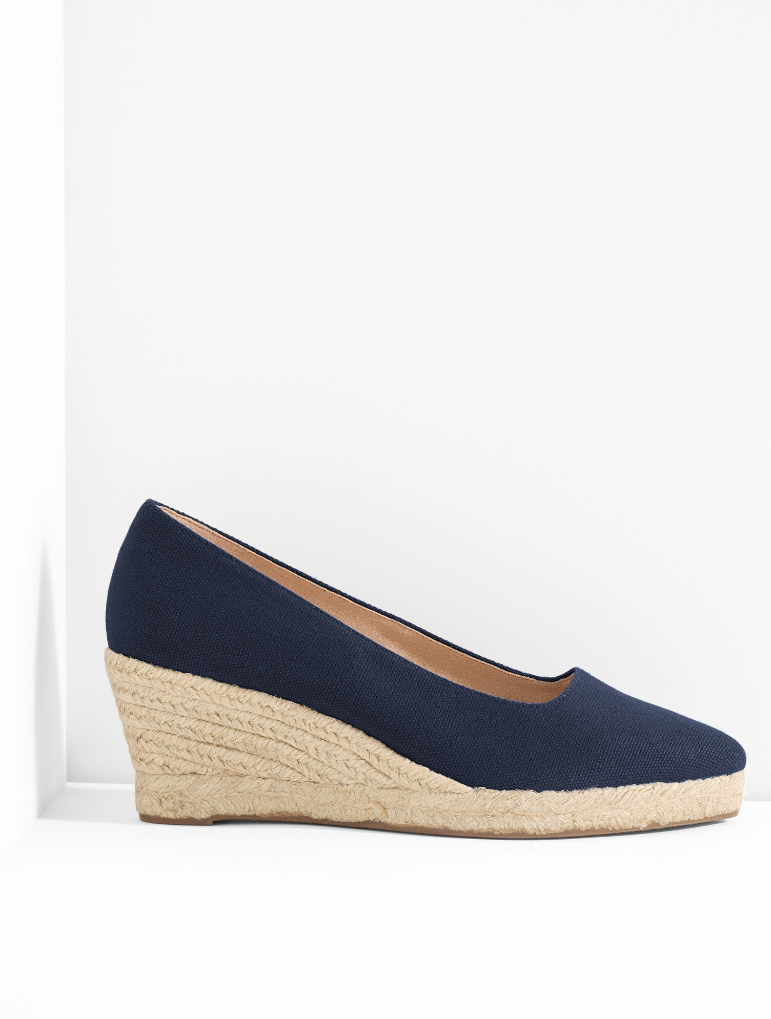 Vivi Linen Espadrille Wedges
