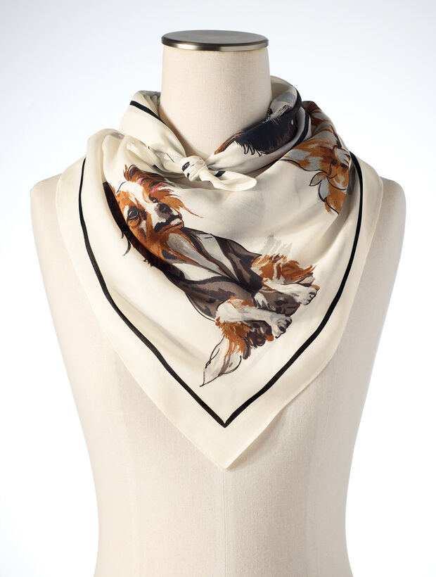 Puppy Love  Square Scarf
