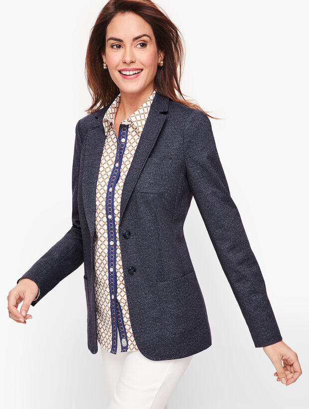 Aberdeen Knit Blazer - Twill Piqu&eacute;