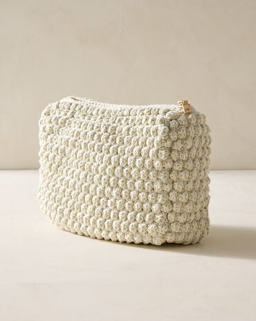 Bobble Knit Pouch