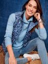 Abstract Leopard Diamond Quilted Vest