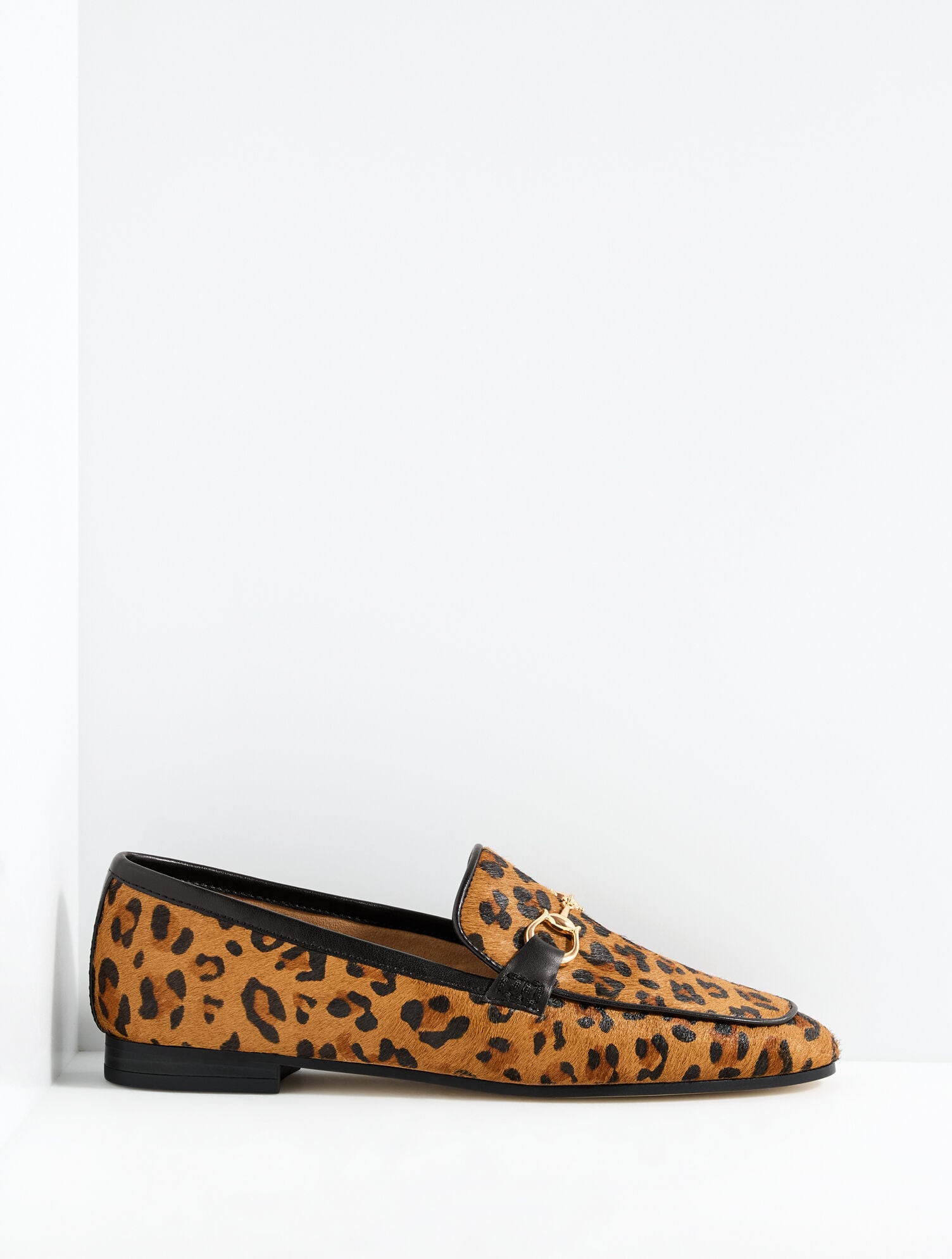 Katelyn Bit Loafers - Leopard Calf Hair