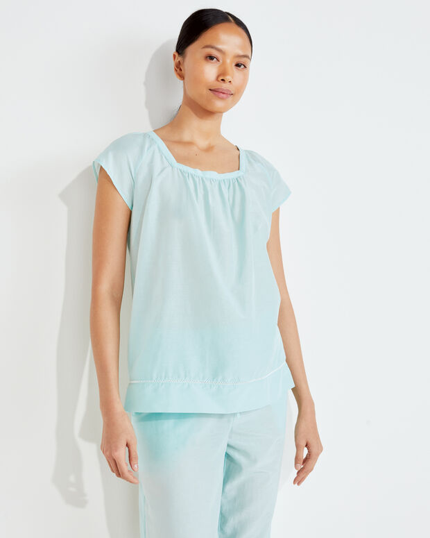Cotton Silk Pajama Top