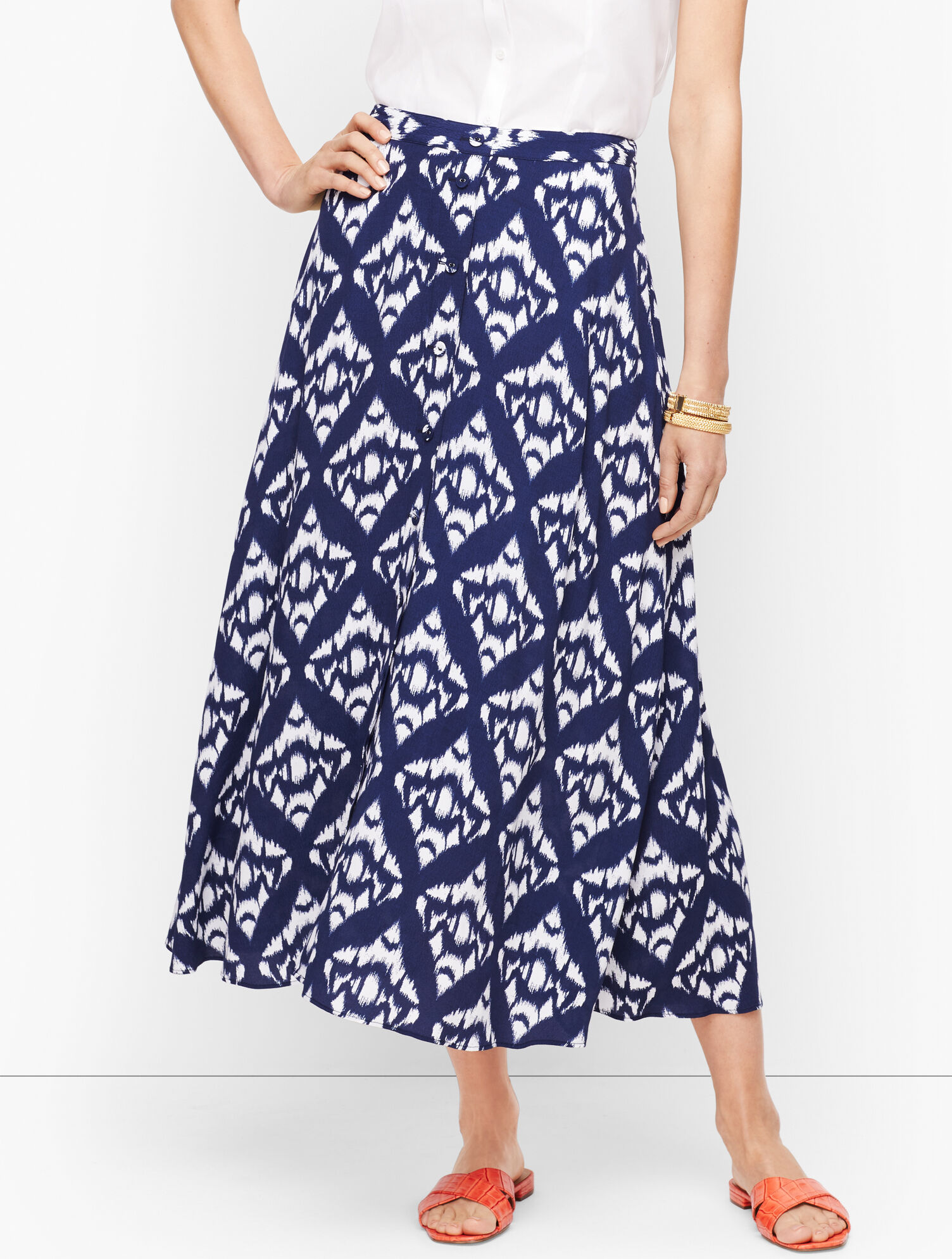 Ikat Midi Skirt