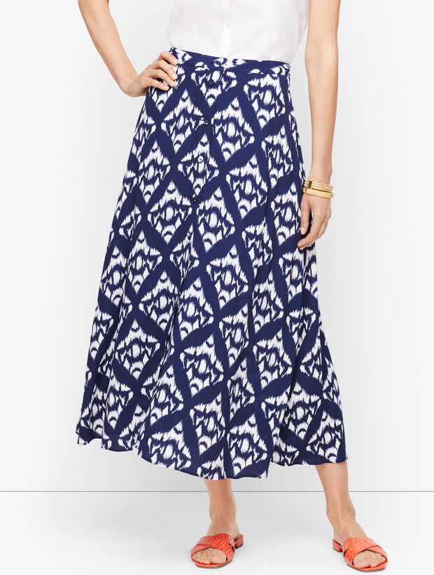 Ikat Midi Skirt