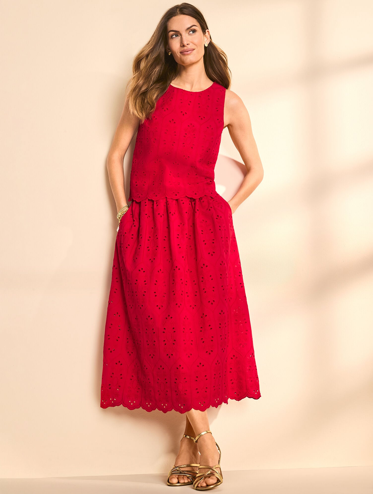 Marquise Eyelet Shell